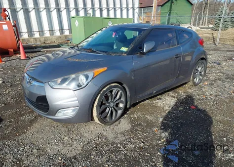 2012 Hyundai Veloster Base W/Black/Base W/Gray/Base W/Red/Black from USA, damaged, VIN KMHTC6AD9CU068167